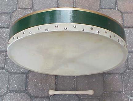 Buy Green Irish Bodhran Drum with Tipper Online Store - Reillys Shop 