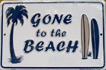 beach sign